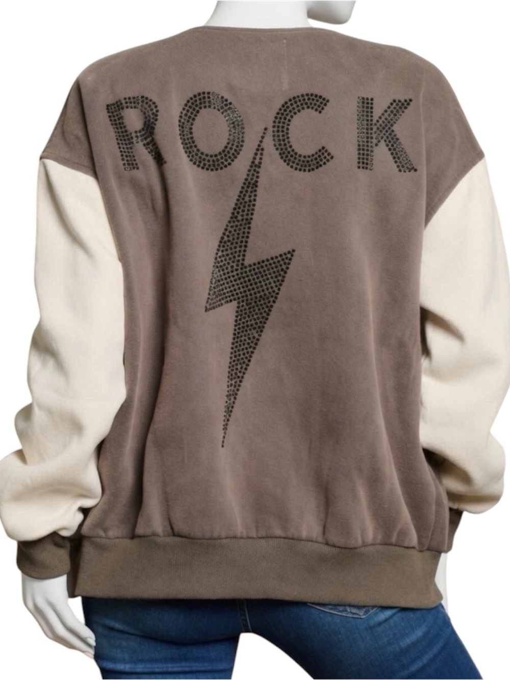 Fantastic fawn color block jacket S M L